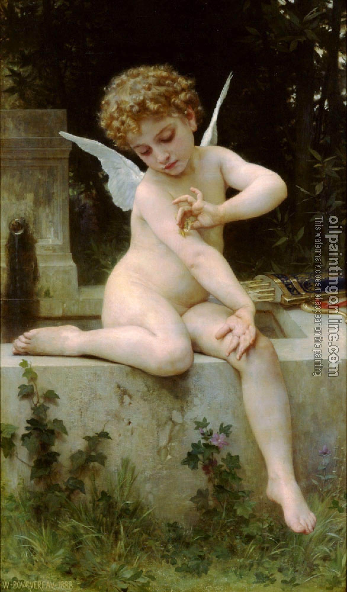 Bouguereau, William-Adolphe - Cupid with a Butterfly